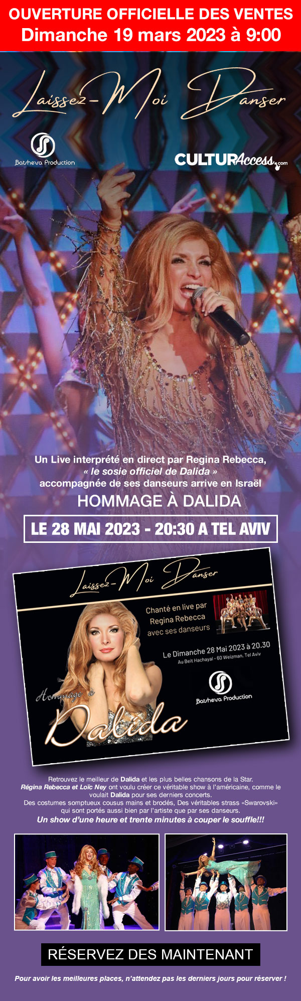Hommage a Dalida: laissez-moi danser